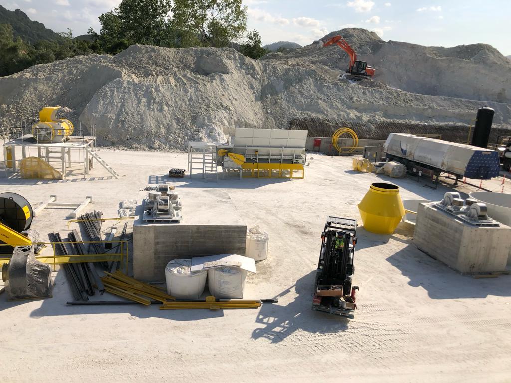 bentonite Processus